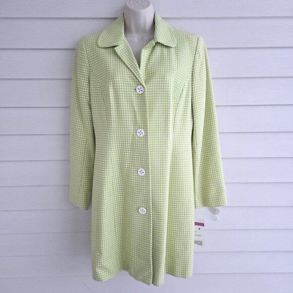 Yves Cossette Depeche Mode Jackets & Blazers - Y2K Yves Cossette Depeche Mode Green with white jacket NWT Size 8